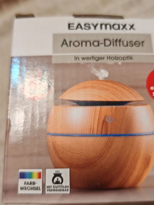 Easymaxx Aroma Diffuser LED humidifier new, wood design