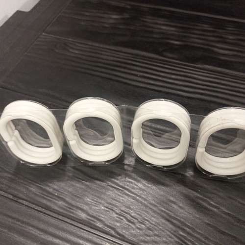 Set of 12 C-type plastic shower curtain rings
