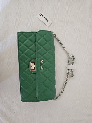 Nolah Sania green shoulder bag, synthetic leather