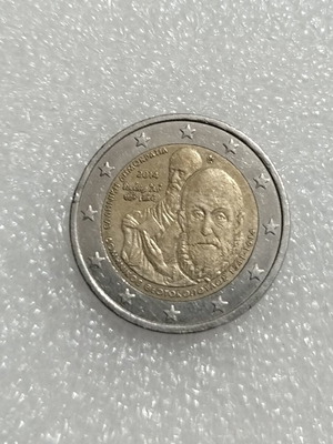 Ελλάδα 2 ευρώ 2014 επετειακό νόμισμα κυκλοφορίας