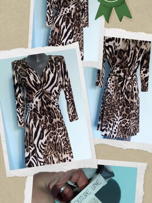 Φόρεμα Couture line με λεοπάρ σχέδιο σαν καινούργιο