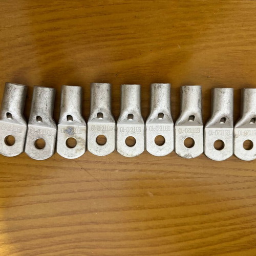 Electrical cable lugs and straight couplings new, assorted sizes