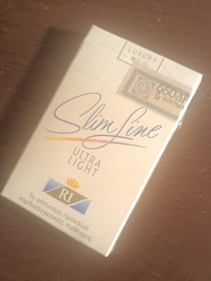 R1 Slim Line Ultra Light vintage cigarette pack new