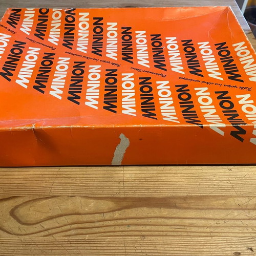 Minion paper box used from the 1980s