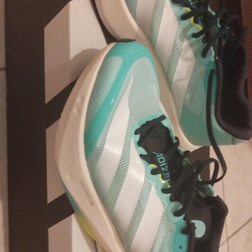 Adidas Adizero Boston 13 M running shoes, turquoise, size 44