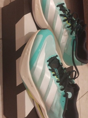 Adidas Adizero Boston 13 M running shoes, turquoise, size 44