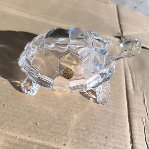 Crystal decorative turtle Cristal d'Arques new