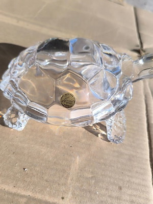 Crystal decorative turtle Cristal d'Arques new
