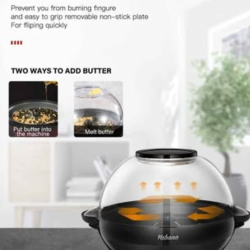 Yabano Popcorn Machine with Sugar Butter and Oil
