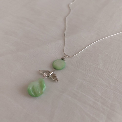 Green Wings handmade necklace