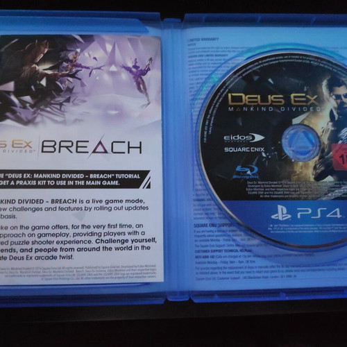 Deus Ex Mankind Divided Day One Edition used for Sony