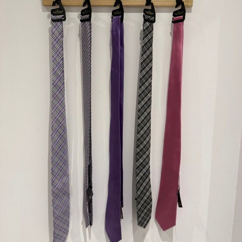 Davvero ties new, pack of 5, black and gray