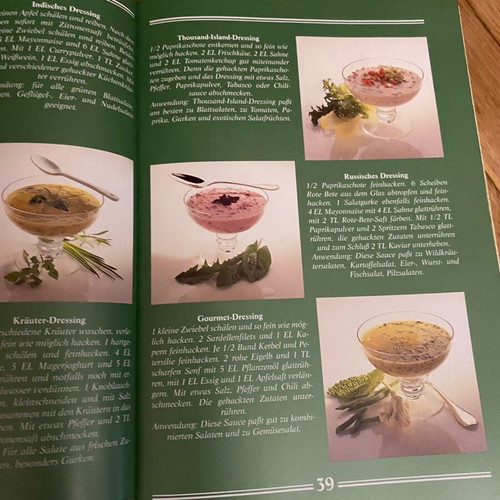 Salate cook book used, German language