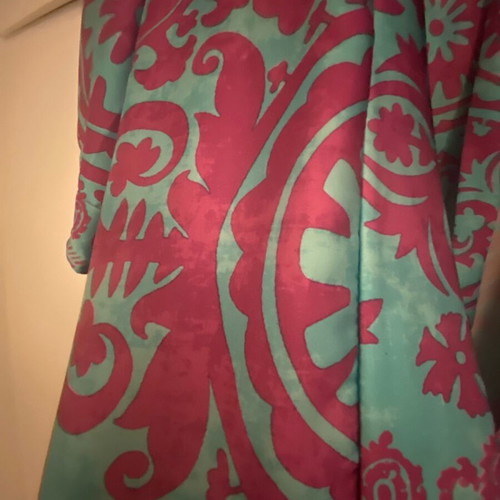 Set pantelona with kimono like new in purple and blue