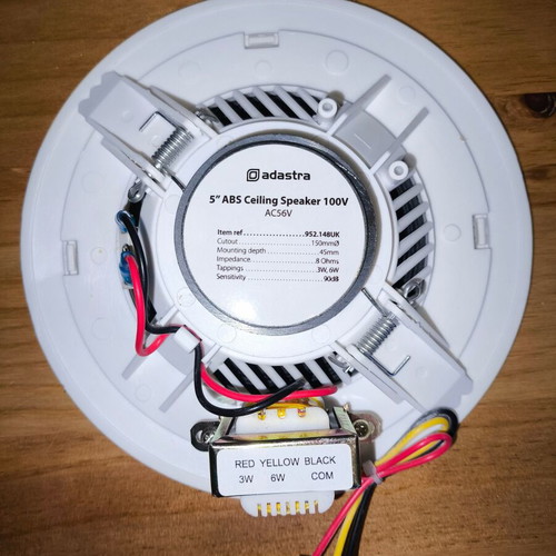 Adastra AC56V 5" ceiling speaker 6W like new, white