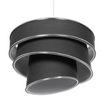 Globostar modern pendant ceiling light with 1 x E27 socket gray & silver new