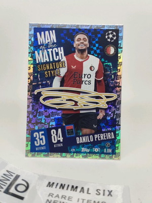 Danilo Pereira Man of the Match Signature Style collectible card like new