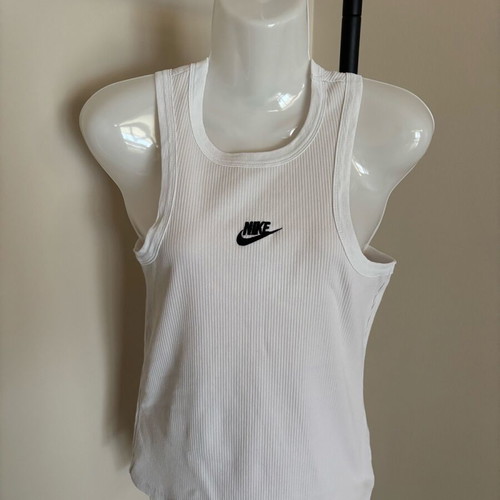Nike ribbed tank top M like new, white