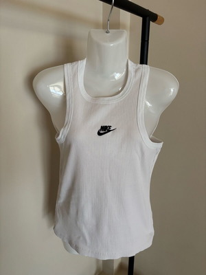 Αμάνικο ριπ μπλούζακι Nike M σαν καινούργιο, άσπρο