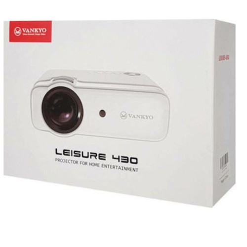 Vankyo Leisure 430 Projector LCD Projection Technology LED Lamp with a Native Resolution of 800 x 480 and Light