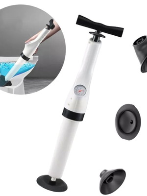 Drain cleaning pump high pressure new with pressure gauge