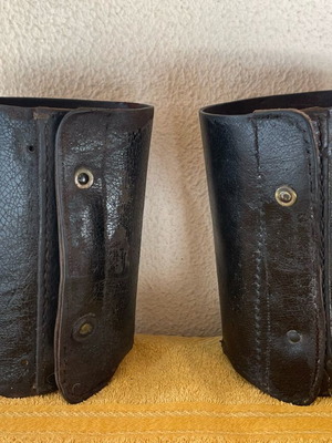 Military gaiters used, Greek Royal Gendarmerie, leather