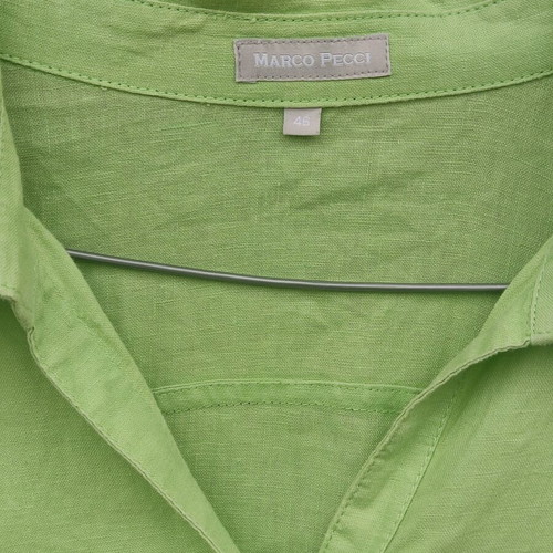 Marco Pecci 100% linen green shirt like new XXL