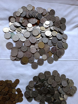 Πακέτο νομισμάτων μεταχειρισμένο, ελληνικά και λίγα ξένα