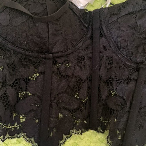 Corset with lace new, size M 38 10, black