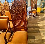  8 καρέκλες  μοναστηριακές αντίκες Μασιφ ξυλο