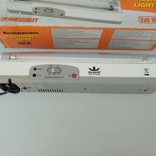 Rexer Emergency Light used, rechargeable 2x8W