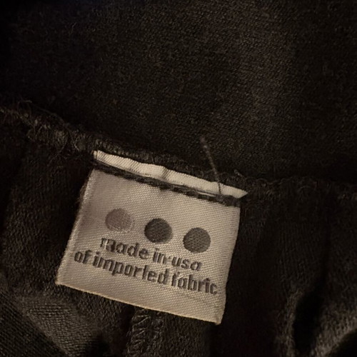 Three Dots blouse, dark gray, A-line with pleats