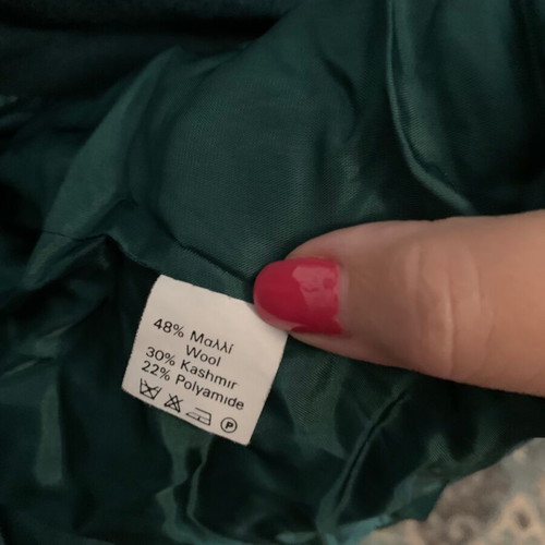 Artisti Italiani mid-length wool jacket with cashmere like new