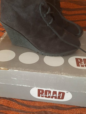 Ankle boots size 36, black, slightly used