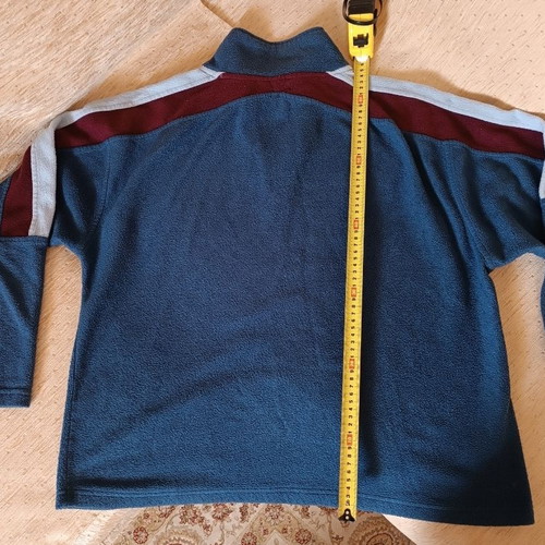 Fleece sweatshirt, blue and red, size M