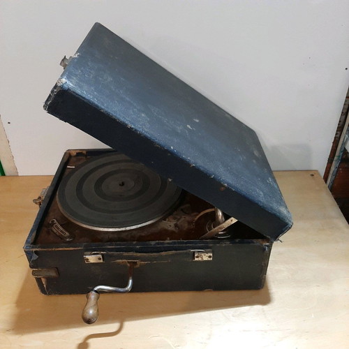 Antique Gramophone used 1920-30 with visible signs of wear