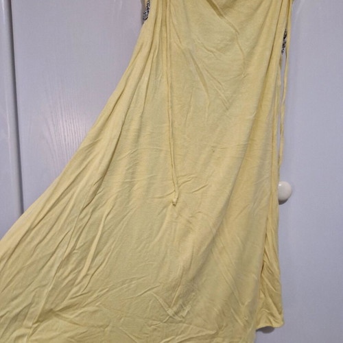 Sky dress like new, yellow with stones, size M