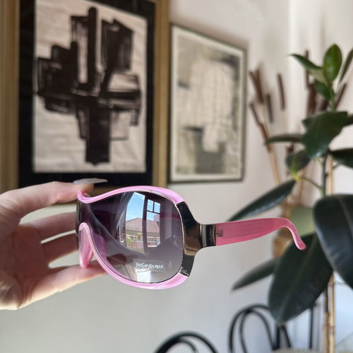 YSL sunglasses Y2K pink, like new