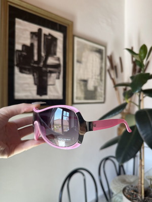 YSL sunglasses Y2K pink, like new