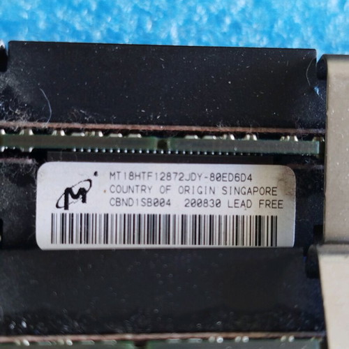 PC2-6400F 1GB Mac Pro FB-DIMM and PC2-5300F 512MB memory used