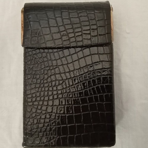 Dermatine tobacco case from 1970s used