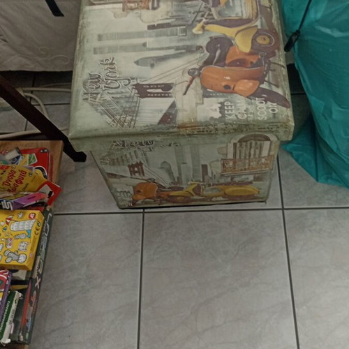 Children's stool used with repairable tear underneath