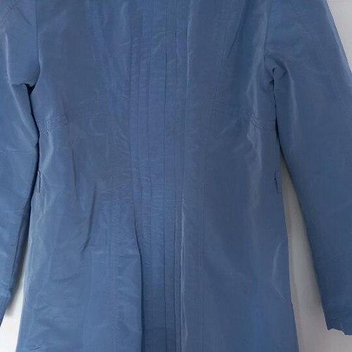 Lineaemme trench coat like new, waterproof windbreaker, blue-gray