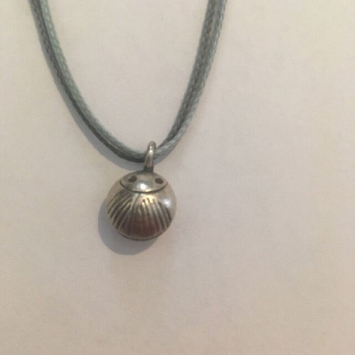 Necklace handmade summer like new, blue and silver