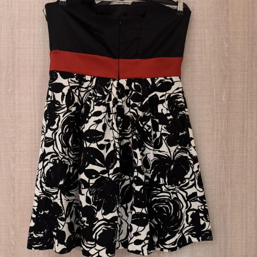 Strapless Ysatis dress with floral pattern, like new