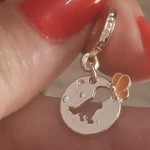 Charm for bracelets dangle rose gold like new