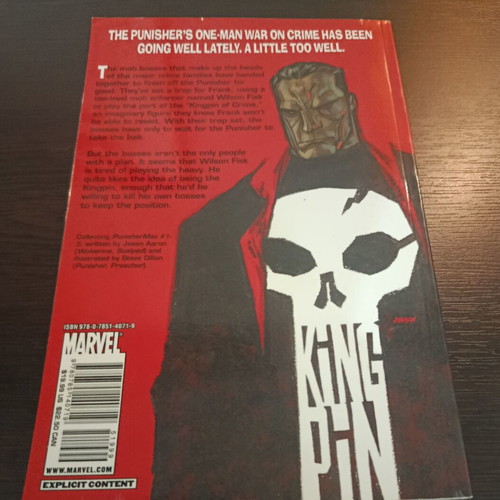 The Punisher Max Kingpin graphic novel first printing 2010 like new