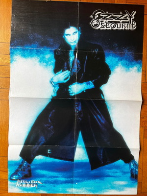 Ozzy Osbourne Iced Earth poster used 58cm x 86cm