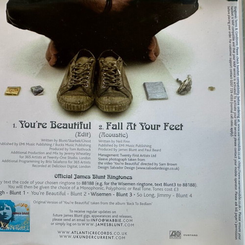 James Blunt You're Beautiful 2 CD singles like new