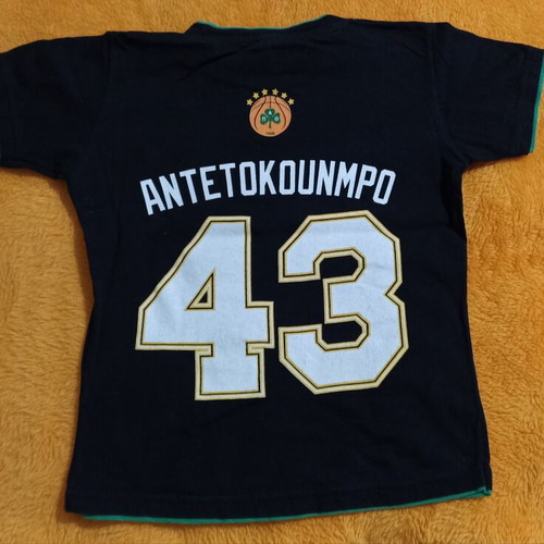 T shirt Panathinaikos for 4-year-old boy like new, black